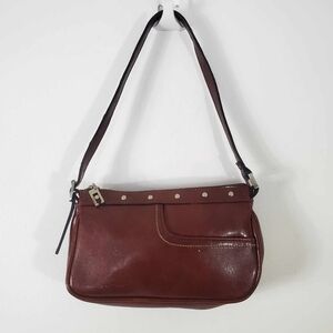 Vintage Y2K Vanwes Brown Banguette Mini Bag